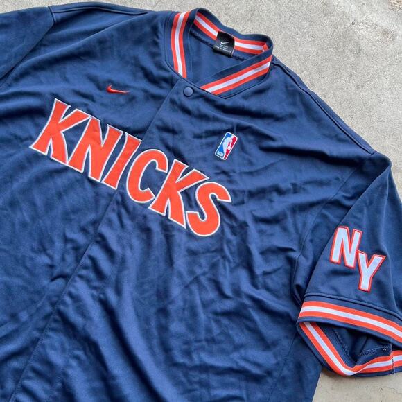 Vintage Y2K New York Knicks Warm Up Jersey 28.5x32.5”